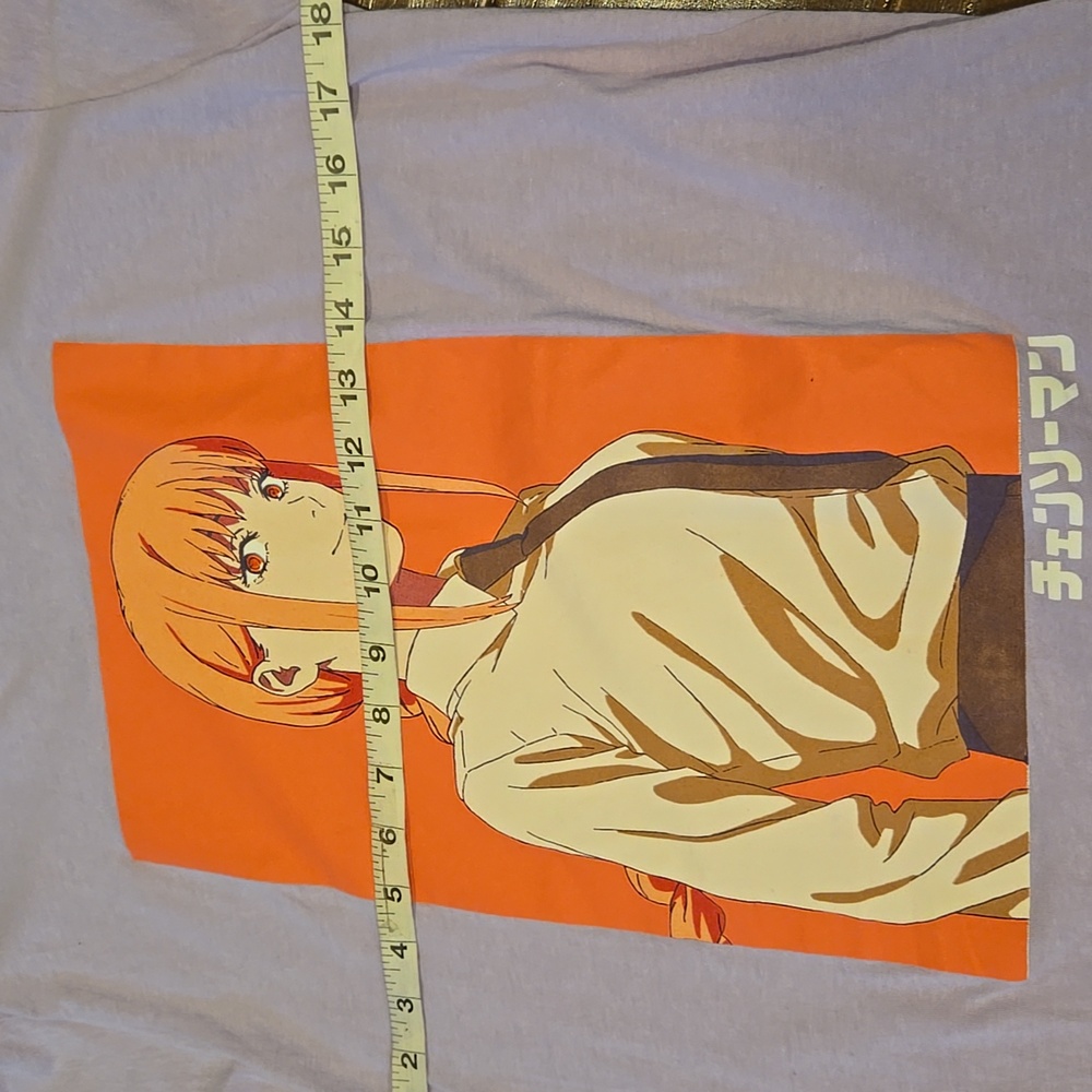 Chainsaw Man Lavender Graphic T-Shirt Size M - Picture 5 of 7